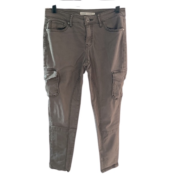 Melrose and Market Skinny Stretch Twill Cargo Pant color gray Size 28 - Picture 1 of 12